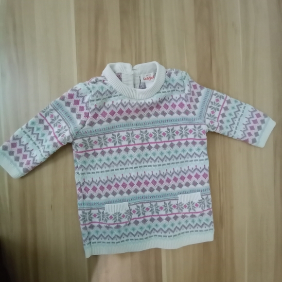 Snuggly bundle of two 3-6 month baby girl sweaters. - Picture 3 of 3